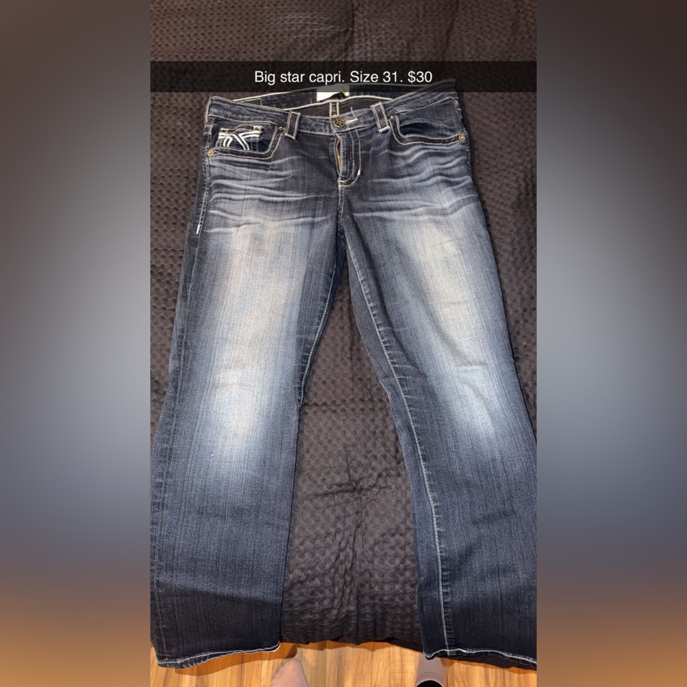 Big Star Women's Dark Blue Straight Leg Jeans